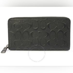 Coach Accordion Wallet in Signature Leather color: Heather Grey